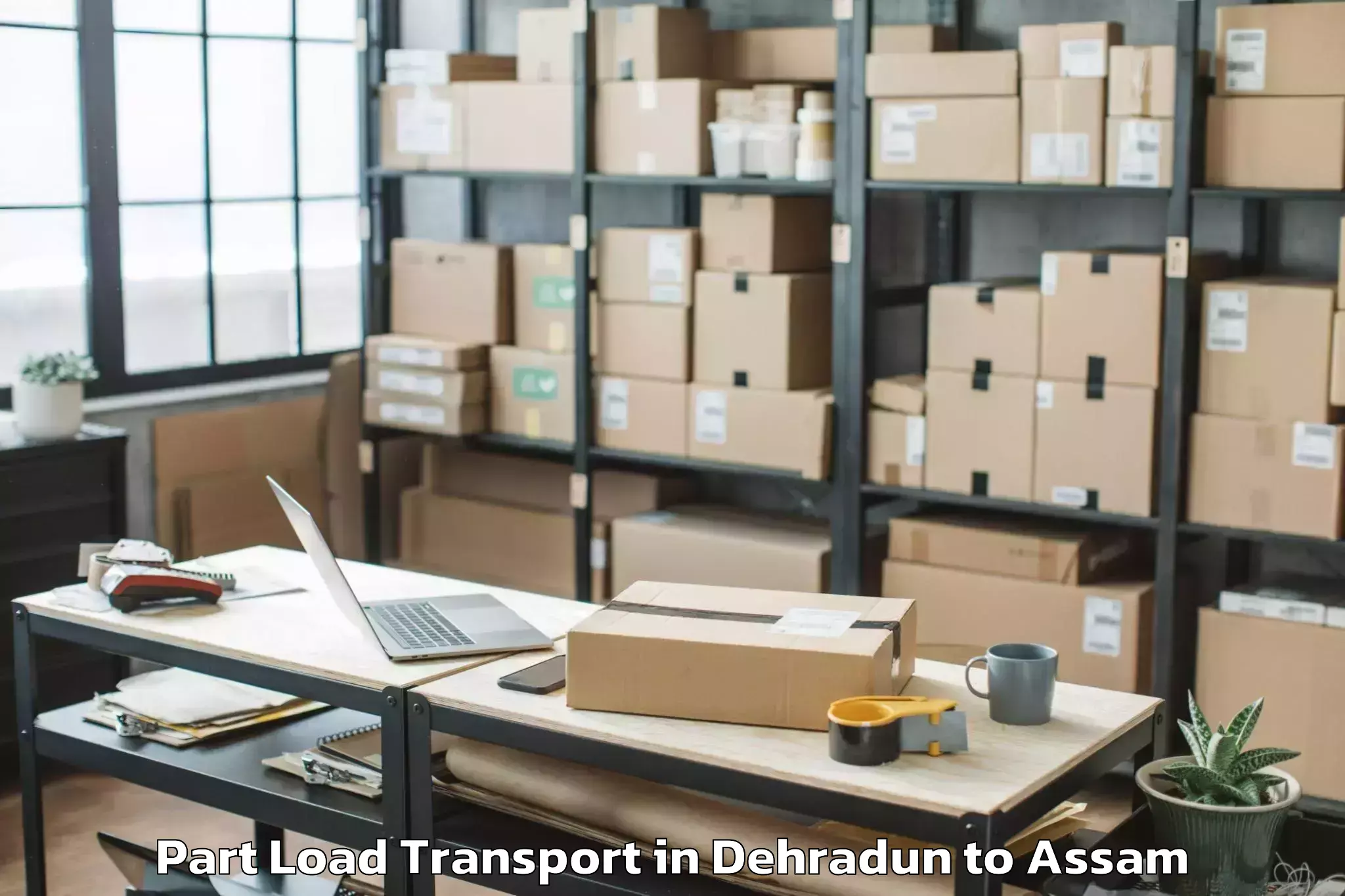 Book Dehradun to Titabor Part Load Transport Online